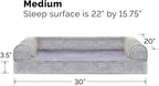 Furhaven Orthopedic Dog Bed for Medium/Small Dogs w/ Removable Bolsters & - Image 6