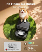 oneisall Wireless Filterless Cat Water Fountain, Separate Clean and Dirty Water - Image 5