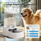 Gardner Pet Automatic Dog Water Dispenser Gravity Stainless Steel Water Waterer - Image 2
