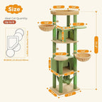 71.2" Large Cat Tree for Multi-Cat Households - Image 7