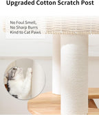 Wood Cat Tree for Large Cats, Modern Cat Tree Tower - Image 8