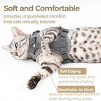 Cat Harness and Leash Set Escape Proof Tactical Extra Large Kitten Harness - Image 7