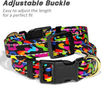 Reflective Dog Collar for Large Dogs, Cute Boho Adjustable Heavy-Duty Nylon - Image 6