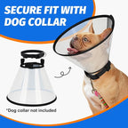 Supet Dog Cone Collar Adjustable After Surgery, Comfortable Pet Recovery Collar - Image 7