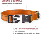 Reflective Dog Collar with Buckle Adjustable Safety Nylon Collars - Image 2