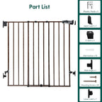 Babelio 34" Extra Tall Baby/Dog Gate - Image 7