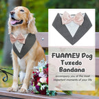 FUAMEY Dog Tuxedo for Small Dogs, Dog Formal Suit Dogs Attire Pet Bow Tie Puppy - Image 6