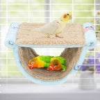 BWOGUE Winter Warm Bird Nest Bed Hanging Hammock Snuggle Hut Parrot House Tent - Image 7