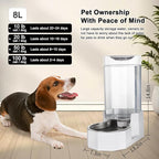 Sfozstra Automatic Pet Water Dispenser: 8L White Gravity Stainless Steel Water - Image 3