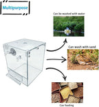kathson Acrylic Bird Cage Bath Box, Parrot Hanging Tube Shower Box Birds - Image 4