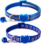 Blue Reflective Cat Collar by YOUALSO