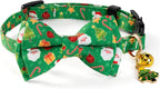 Christmas Cat Collar with Cute Bow Tie Bell 2Pack Red Green Santa Claus - Image 5