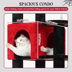 Globlazer Extra Large Platform Gothic Cat Tree, 65in Tall Sturdy Goth Cat Tower - Image 4