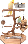 Natural Grape Wood Bird Parakeet Playground by LiMio