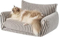 Hollypet Cat Bed Fluffy Plush Mutifuctional Double-Layer Soft Pet Couch by Hollypet