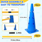 Wdmiya 18.9" Dog Agility Training Hurdle Cone Set, Dog Agility Course Backyard - Image 3