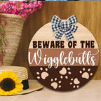 Beware of The Wigglebutts Front Door Sign, Beware of the Wiggle Butts Sign - Image 6