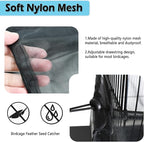 ASOCEA Large Bird Cage Seed Cather, Bird Cage Cover Adjustable Soft Airy Skirt - Image 4