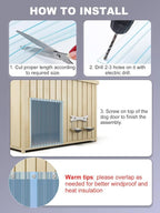 9.8in x 4.9ft Door Replacement Flaps - Image 5