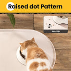 Dog Food Mat, Raised Edges Pet Food Mats - Image 8