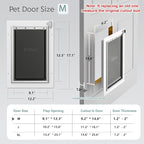 Medium Dog Door for Door, Doggy Door - Image 5
