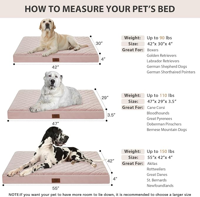 WNPETHOME Orthopedic XL Dog Beds Large Sized Dog, Waterproof Extra Large Dogs - Image 5