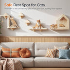 HOOBRO Wood Cat Wall Shelves, Climbing Shelves - Image 2