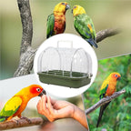 Small Bird Cage, Transparent Bird Travel Carrier, Full View Cockatiel Cage - Image 4