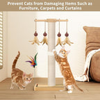 Tall Cat Scratching Post, 33 Inches, Large Scratcher Tree Tower - Image 6