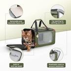 Pawaii Pet Carrier, TSA Airline Approved Cat Carrier, Soft Sided Collapsible - Image 3