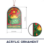 Dumpster Fire Ornament 2025, Funny Christmas Ornaments, Unique Tree Hanging - Image 3