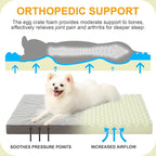 KSIIA Orthopedic Dog Bed, Deluxe Plush Waterproof, 29 x 18 Inch, 3-Inch Thick - Image 2