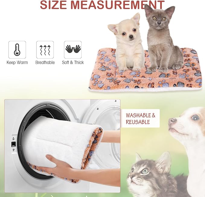 Tuanse 4 Pack Ultra Soft Dog Cat Bed Mat Small Animal Guinea Pig Bed - Image 5