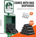 VEVOR Pet Waste Bin, 11.5 Gallon Dog Poop Station - Image 3