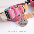 Paw Shape Dog ID Tag Stainless Steel Custom Laser Engraved, Cute Bling Glitter - Image 8