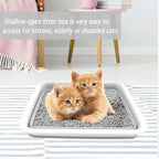 Collapsible Small Cat Litter Box, 14.6 x 10.6 x 4.8 inch Open Waterproof Low - Image 7