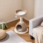 PETSITE 28-inch Modern Cat Tree, Small Cute Cat Tower Sisal Scratching Post - Image 3