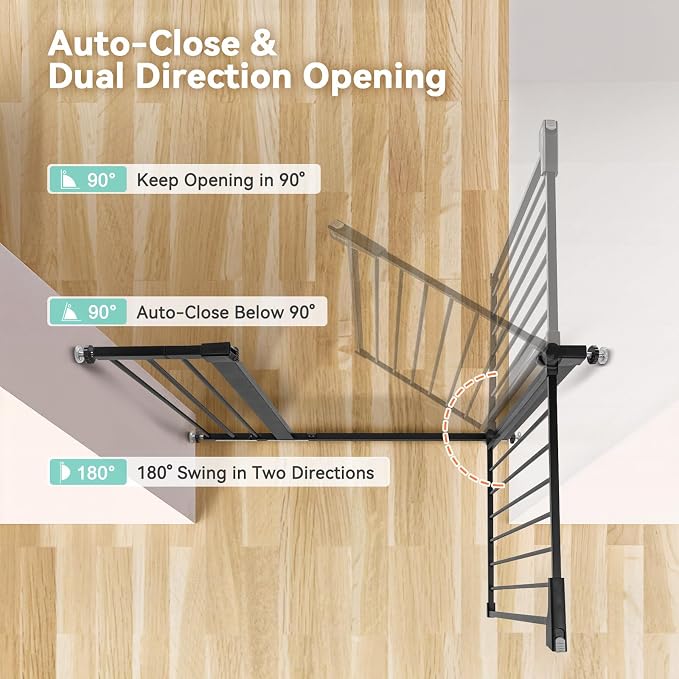 COMOMY 36" Extra Tall Baby Gate - Image 4