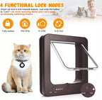 Smart Cat Door with 3 Collar Sensor, RFID Cat Door Collar Activated with Remote - Image 5