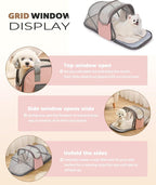 Expandable Cat & Small Dog Carrier Backpack, Soft-Sided Airline-Approved Pet - Image 6