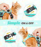 Halypet Cat Harness and Leash Set Cute Escape Proof Vest Harness - Image 6