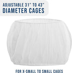 Universal Bird Cage Seed Catcher Universal Mesh Skirt Cover Stretchy Small - Image 3