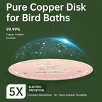 Bird Bath Copper Disk, Premium 0.6mm Sturdy 99.99% Pure Copper Disk - Image 5
