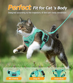 Halypet Cat Harness and Leash Set Escape Proof Adjustable Cat Leash Comfortable - Image 7