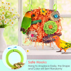 KATUMO Bird Toys, Conure Grass Mat Shredder Toys Parakeet Toys Parrot Foraging - Image 5