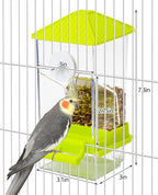 BNOSDM No Mess Automatic Bird Feeder Anti-Splash Bird Feeder Acrylic - Image 2