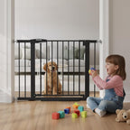 Baby Gate for Stairs, 29.7-40.6" Pressure Mounted Dog Gate, Auto Close Safety by Mumeasy-FocusonBabyPetSafetyGate