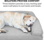 Furhaven Orthopedic Dog Bed for Large Dogs w/ Removable Bolsters & Washable - Image 11