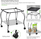 Yaheetech 59-Inch Rolling Standing Medium Dome Open Top Bird Cage - Image 6