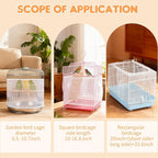 Bird Cage Cover, Circumference 40-68 inches Bird Cage Seed Catcher, Adjustable - Image 4